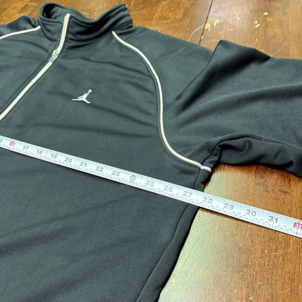 Jordan Track Jacket Mens 3XL Black Full Zip Jumpman Logo Piping 20th Anniversary